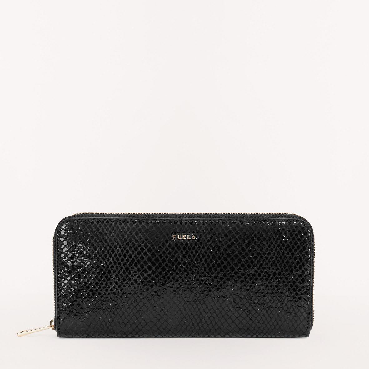 Furla Babylon Ziparoud Wallets Black Women South Africa FQ7184653